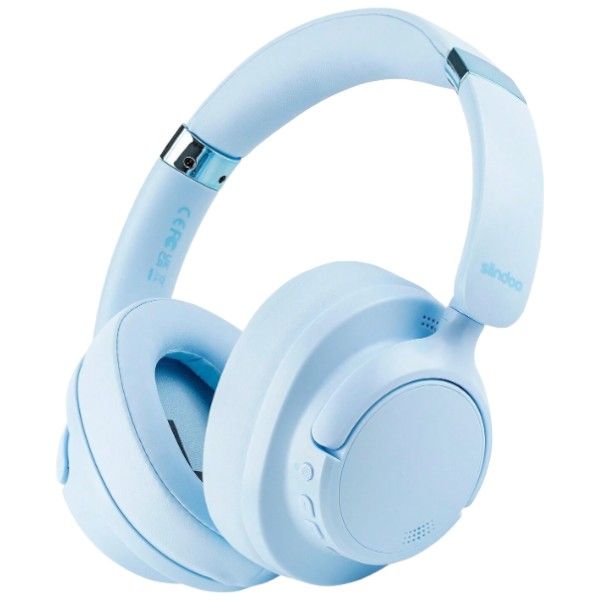 SIINDOO - Wireless Headphones With Active Noise Cancellation - Blue