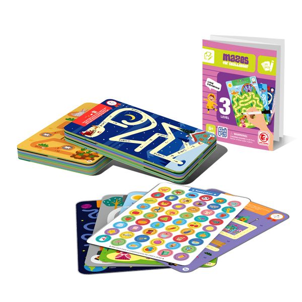 HAO Mazes Level 3 - 25 Pieces - Pen Included