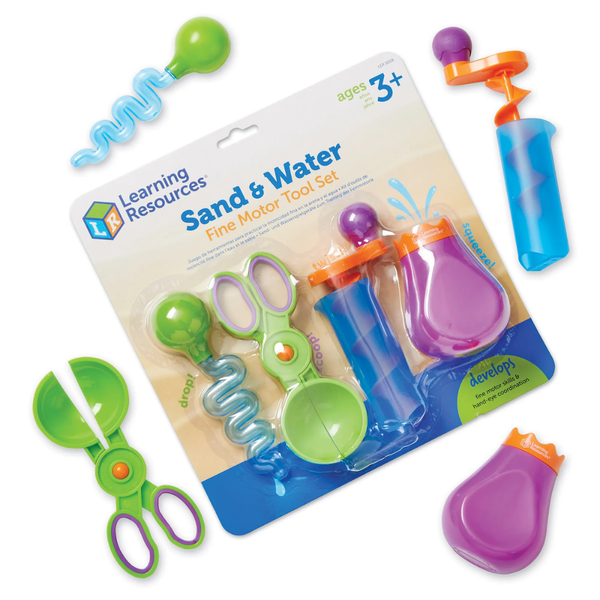 Learning Resources Sand &amp; Water Fine Motor &amp; Sensory Play Tool Set for Kids