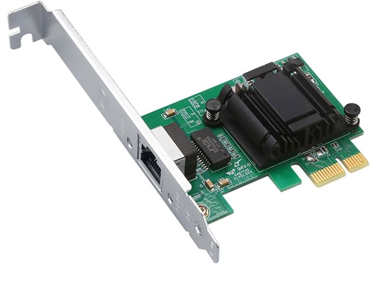 Gigabit PCIe NIC with Intel 82574L, Single Port RJ45 Card for Windows