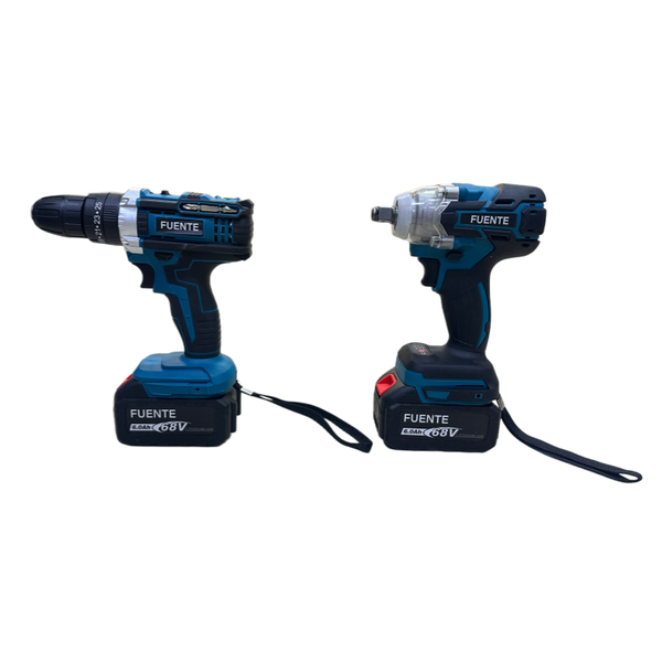 FUENTE 2-in-1 68V Lithium Battery Drill Wrench Set
