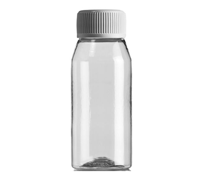 Plastic Bottle Clear Round Screw Cap 50ml 100's