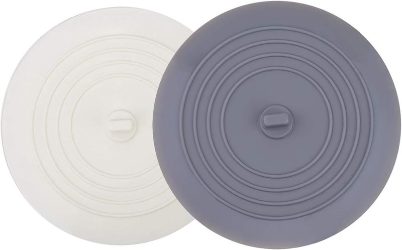 BathTub Stopper 2 Pack, 6 inches Large Silicone Drain Plug