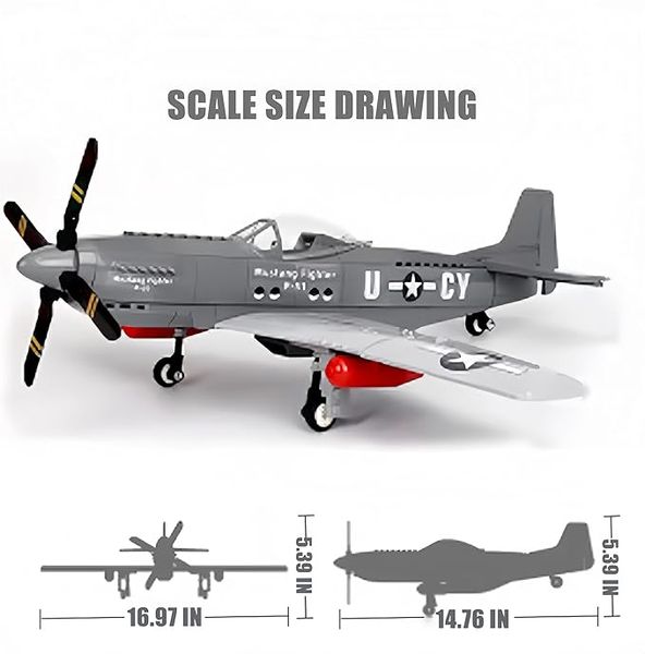 P-51 Mustang Fighter Building Blocks