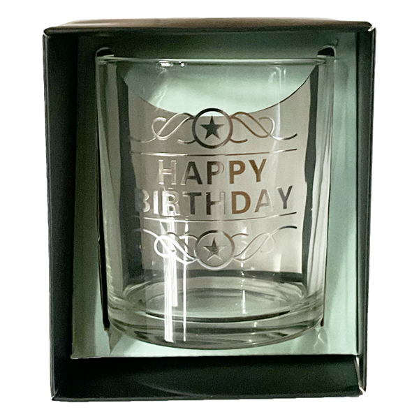Happy Birthday Whisky Glass