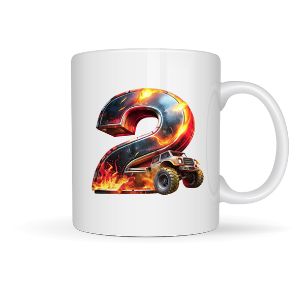 Printed Mug -Number 2 Truck Printed Mug