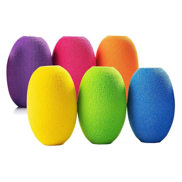 6 Piece Ergonomic Reusable Egg-Shaped Pen Grip for Kids and Adults