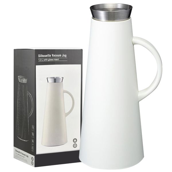 1.0 Liters - High Quality Silhouette Vacuum Jug with Glass Insert