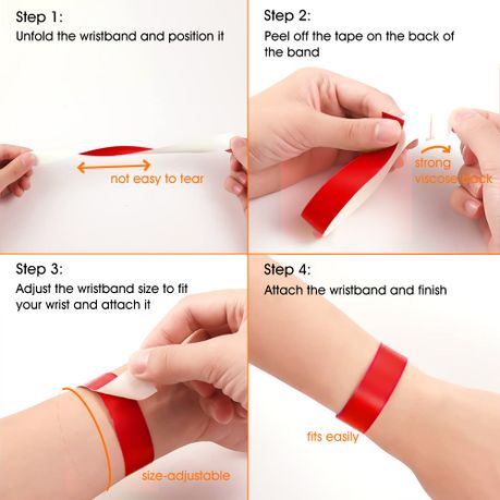 Chenshia Paper Ticket Wristbands for Event/Concert/Party (500 PCS