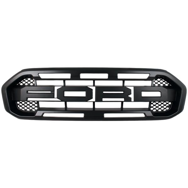 Replacement Black Grille for Ford Ranger T8 from 2019 to 2022