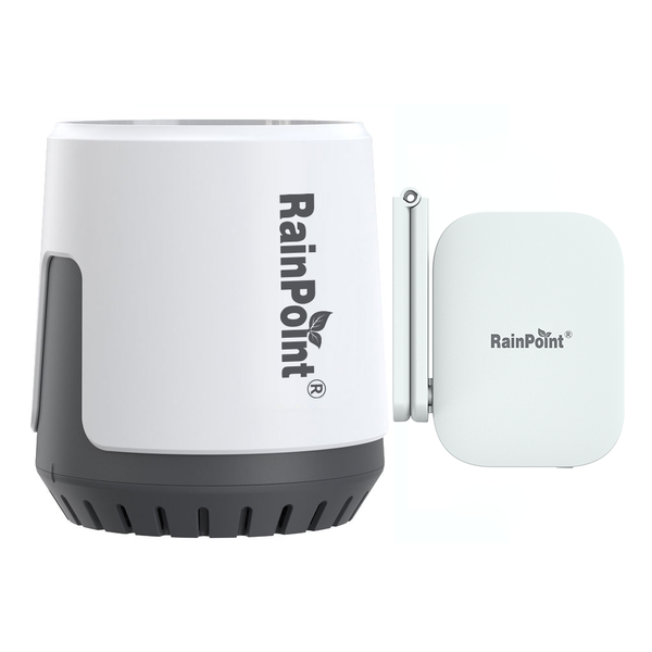 RainPoint Wireless Smart Wi-Fi High Precision Rain Gauge + Wi-Fi Hub