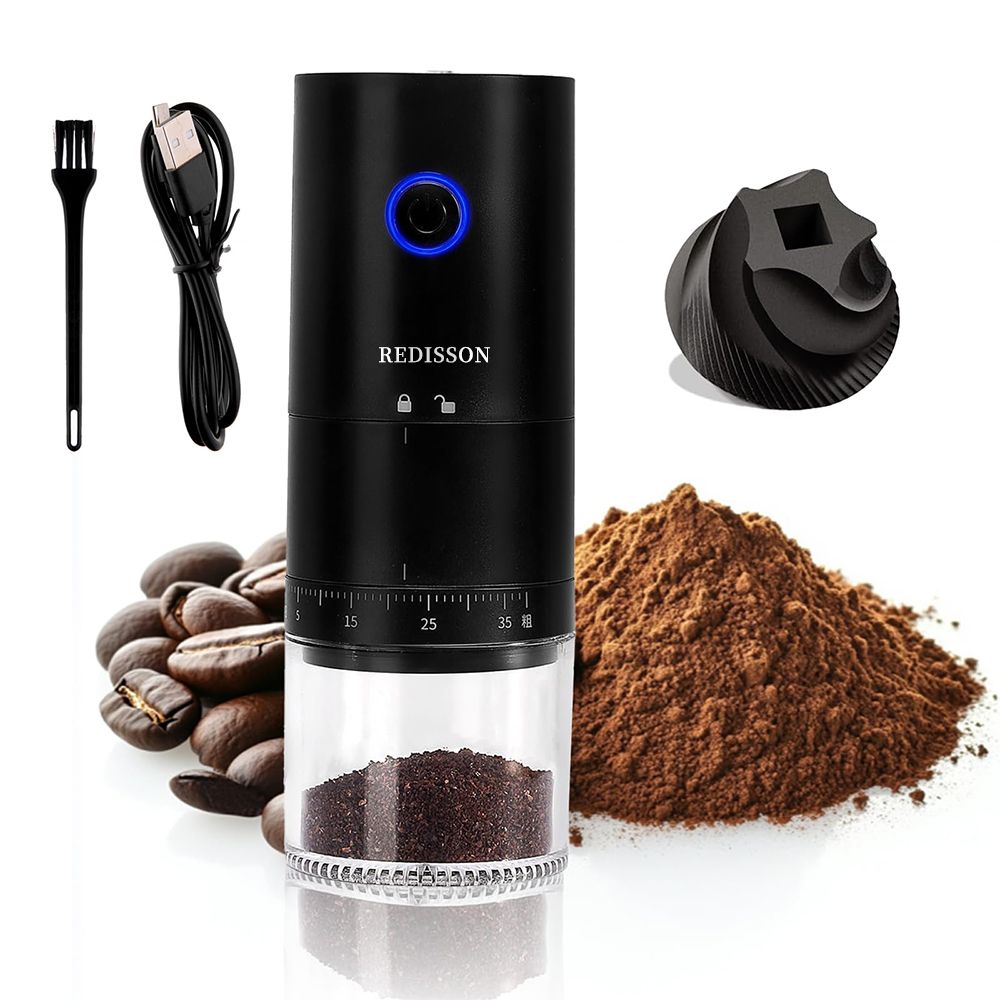 Portable Electric Coffee Grinder with 38 External Adjustable Grind Settings