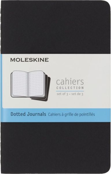 Moleskine Cahier Black Pocket Dotted Journal