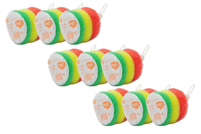 Plastic Pot Scourer - Bundle (9 x 3's)