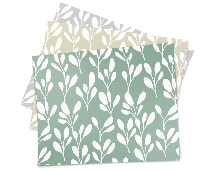 24 piece Paper Placemat - Contemporary Leaf