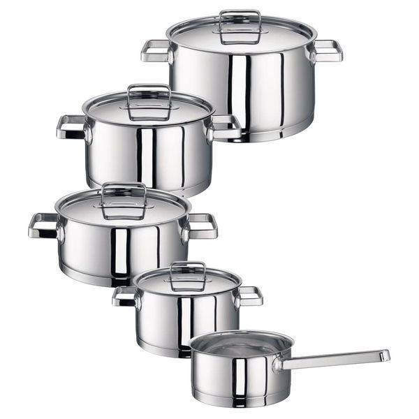 ROHE Pots &amp; Saucepan Set: Induction, Oven &amp; Dishwasher Safe Chiara - 5 Piece