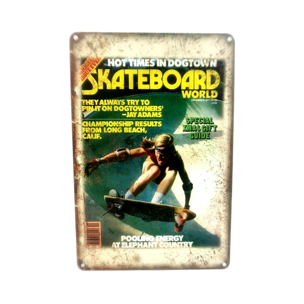 Tin Sign - Skateboard World