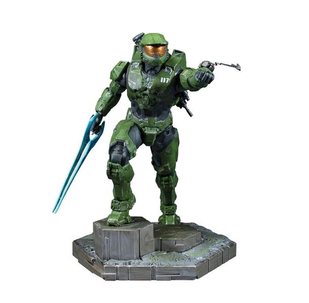 HALO Infinite: 10-Inch PVC Statue - Master Chief with Grappleshot