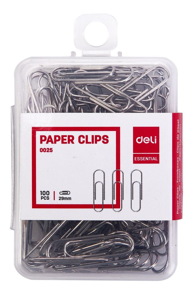 Deli Essential 100pc Silver 29mm Paper Clips - 0025 | Shop Today. Get ...