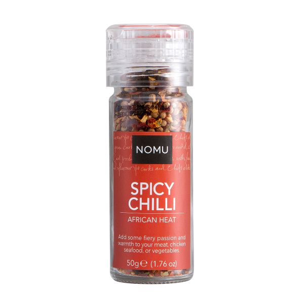 NOMU Spicy Chilli Seasoning Grinder 55g