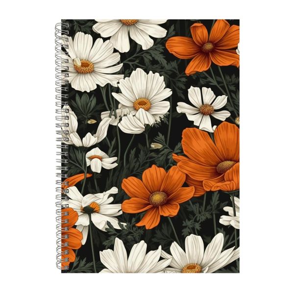 Orange Marigolds And White Notebook Animal Gift Idea Notepad Pad 113