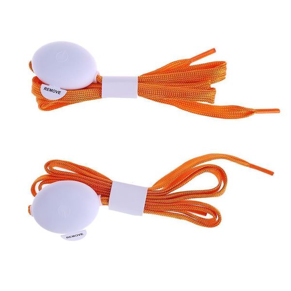 Orange Light Up LED Shoelaces