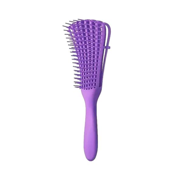 Purple - Detangling Hair Brush with Separator