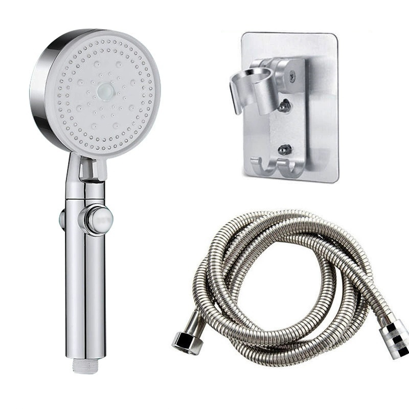 Showerhead Set, 0.8 MPa Water Pressure, Silver