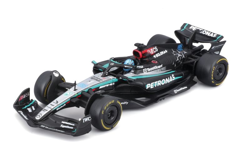 Bburago 1/43 Mercedes-AMG F1 W15 2024 with Collectors Hardcase #63 Russell