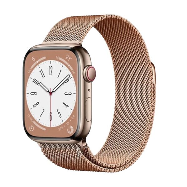 Metal Milanese Watch Band With Magnetic Clasp - Rose Gold