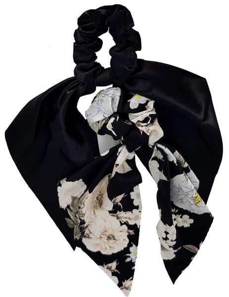 Satin Hair Scarf Scrunchies - 2 Pack