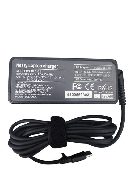 NESTY Replacement USB Type-C Laptop Charger -65W Universal Laptop Charger