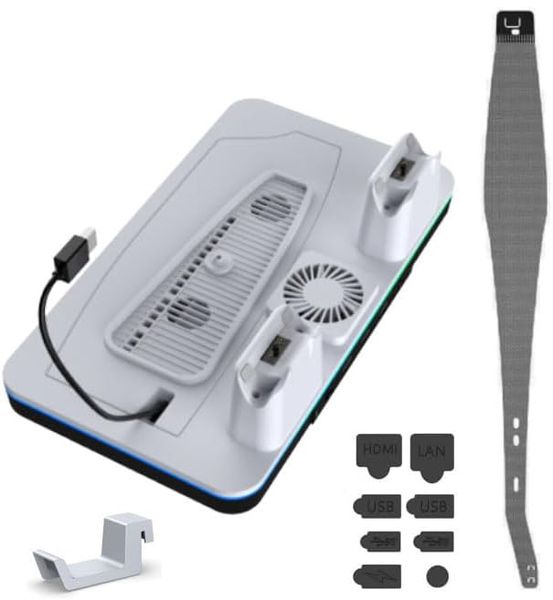 Cooling Station for PlayStation PS5 Slim Pro(Disc/Digital Edition)