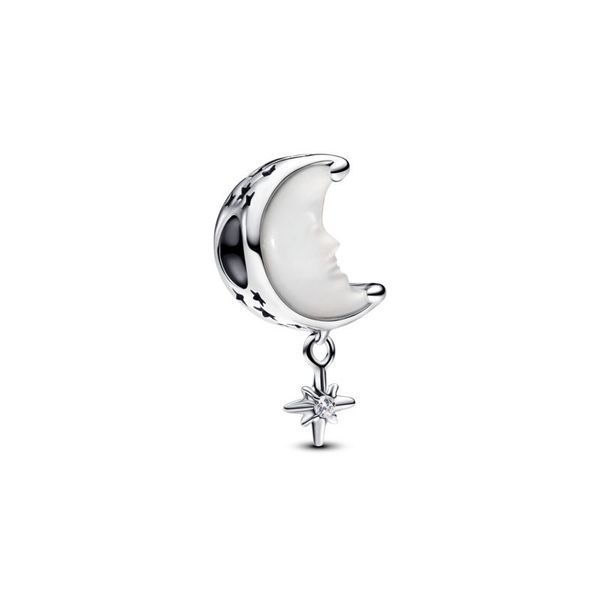 Moon &amp; North Star Charm