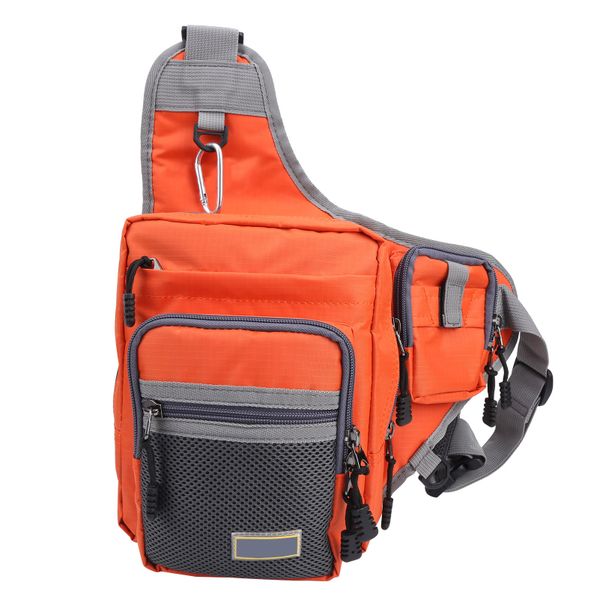 Orange Oxford Knight Saddle Chest Bag