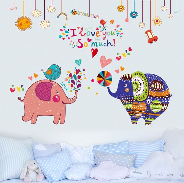 Artistic Elephant Couple with Quote Decor/ Wall Art- SK9107