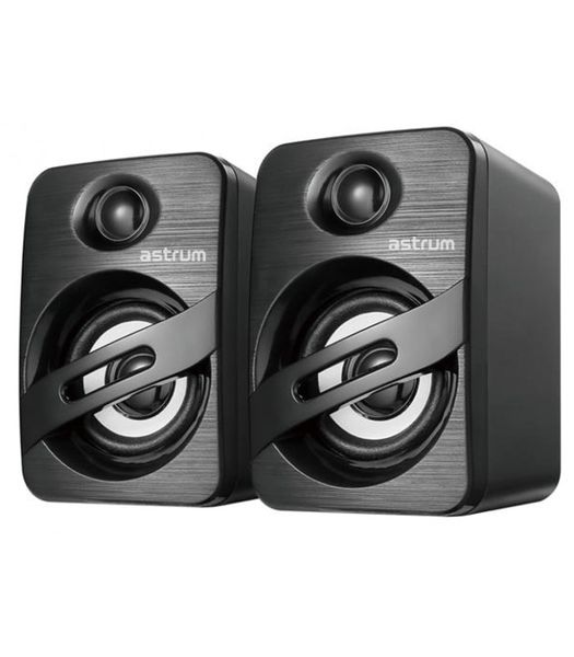 Astrum SU125 USB Powered Speakers, 2.0CH Portable with Volume Control 3.5mm