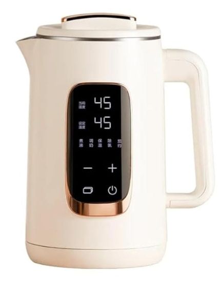 Digital White Stainless Steel 1.8L cordless Kettle