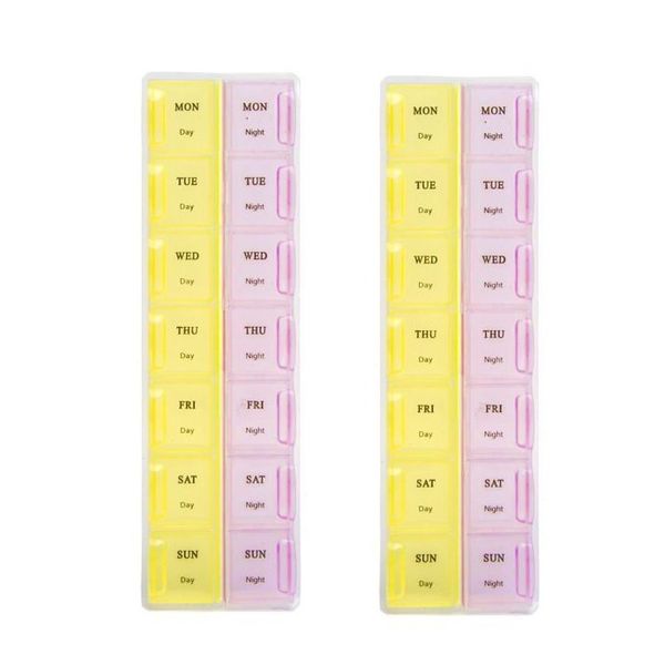 Weekly Pill Organizer-Pack of 2