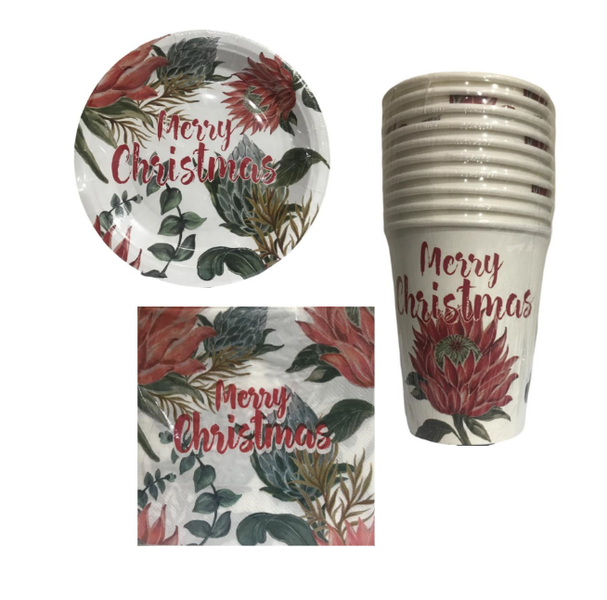 Protea Christmas Themed Party Essentials - 40 piece combo