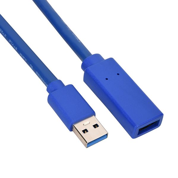 USB 3.0 Male-Female Extension Cable Blue 5m