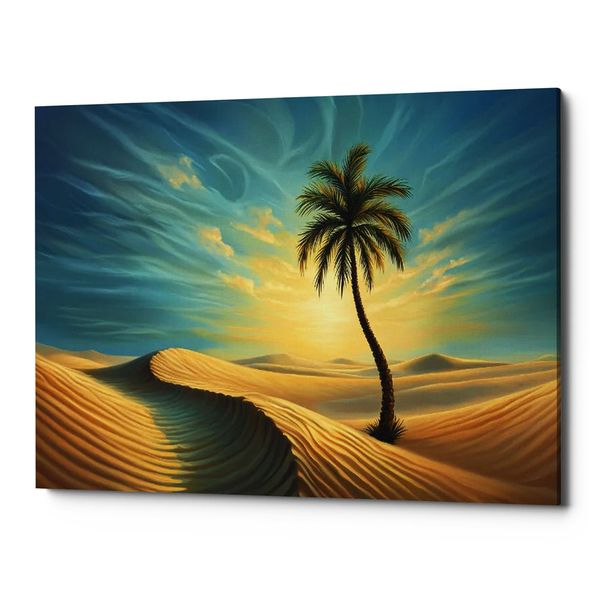 Canvas Art - Oasis of Hope Landscape Scenery Canvas Print - Wall Art Decor