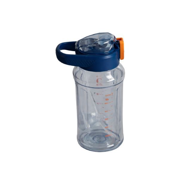 Reusable Sports Water Bottle with Flip Lock Lid and Carry Handle - Blue