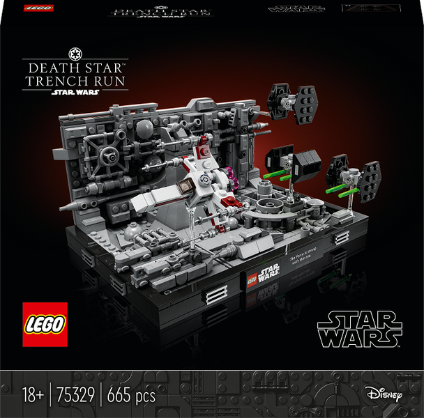 LEGO® Star Wars™ Death Star™ Trench Run Diorama 75329 Building Kit, 665 Pcs