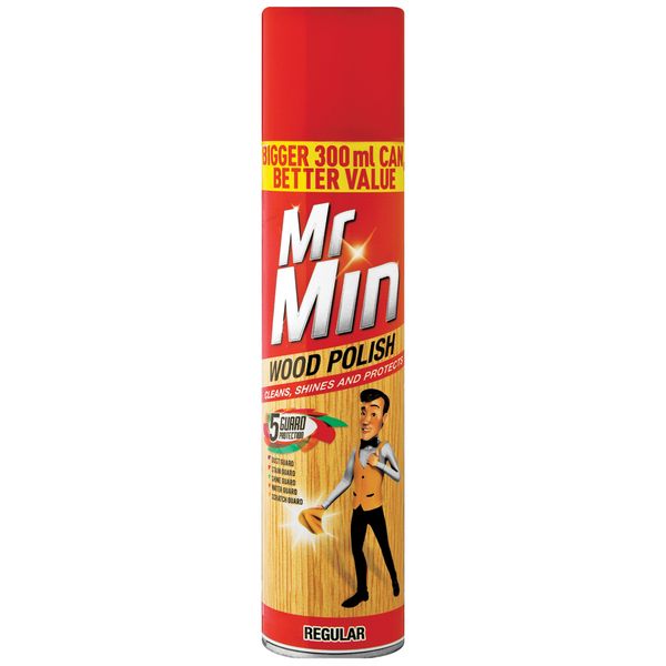Mr Min 300ml, Wood Polish, Shine and Protect, Regular