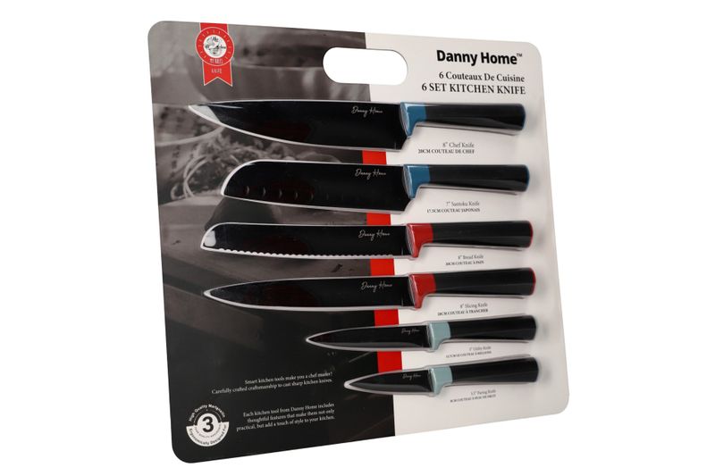 Danny Home Multipurpose Kitchen Knife Set 6-Piece