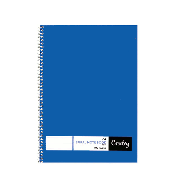 Croxley JD377 100 Page A4 F&amp;M Side Bound Note Book (10 Pack)