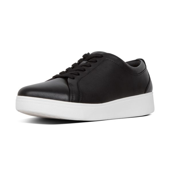 FitFlop Rally Leather Sneaker Black