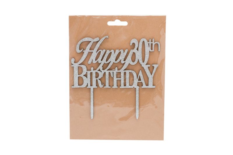 Happy 30th Birthday Cake Topper
