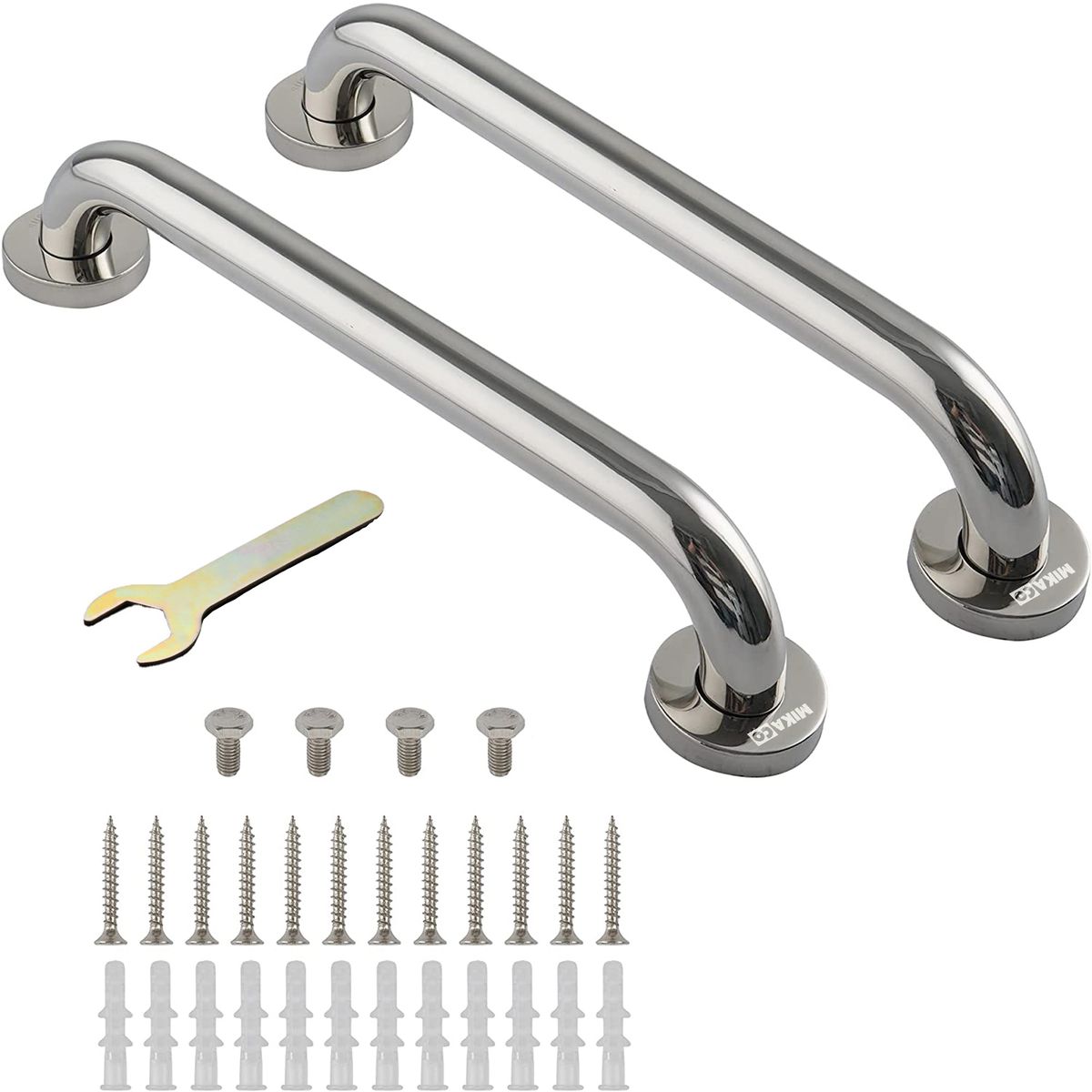 Stainless Steel Bathroom Grab Bar Handrail 2 piece set40cm Shop